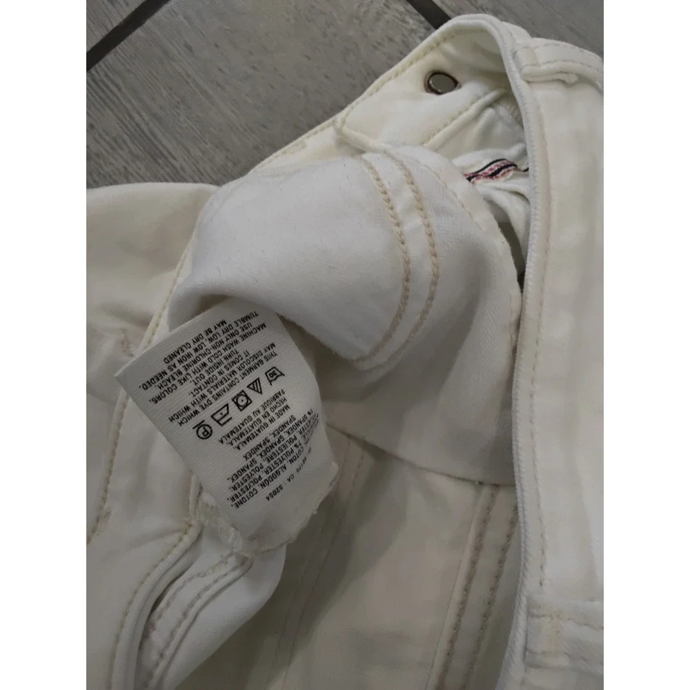 Pilcro and the Letterpress Stet White Denim Shorts Womens Size 28 Anthropologie - Picture 4 of 4